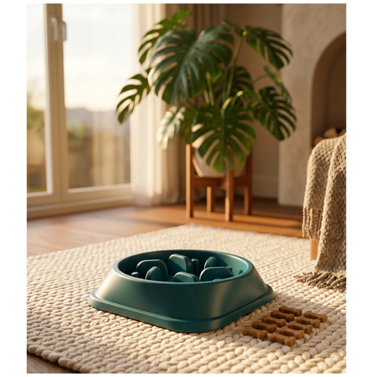 Gamelle Anti-Glouton Antidérapante pour Chien et Chat