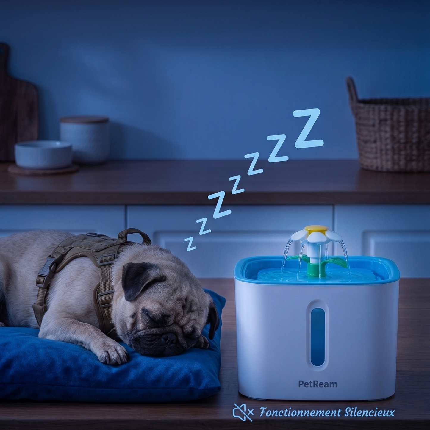 Fontaine à Eau Automatique avec Filtre pour Chien et Chat