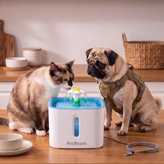 Fontaine à Eau Automatique avec Filtre pour Chien et Chat