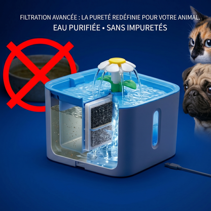 Fontaine à Eau Automatique avec Filtre pour Chien et Chat
